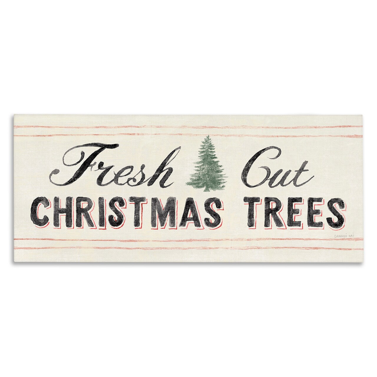 Stupell Industries Fresh Cut Christmas Trees Vintage Canvas Wall Art